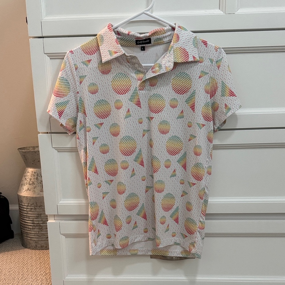 Colorful Balloon Print Kids Polo Shirt